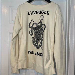 Gucci sweat shirt EUC 3XL authentic with tags.